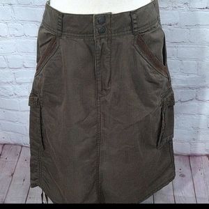 REI Brown Cargo Cotton Skirt
